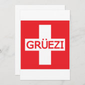 Gruezi Switzerland Flag (Front/Back)