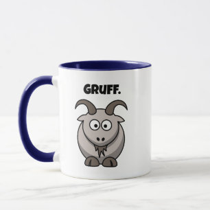 Gruff Gray Goat Funny Fairy Tale Cartoon Mug