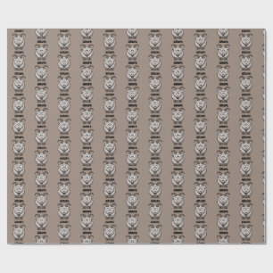 Gruff Gray Goat Funny Fairy Tale Cartoon Wrapping Paper