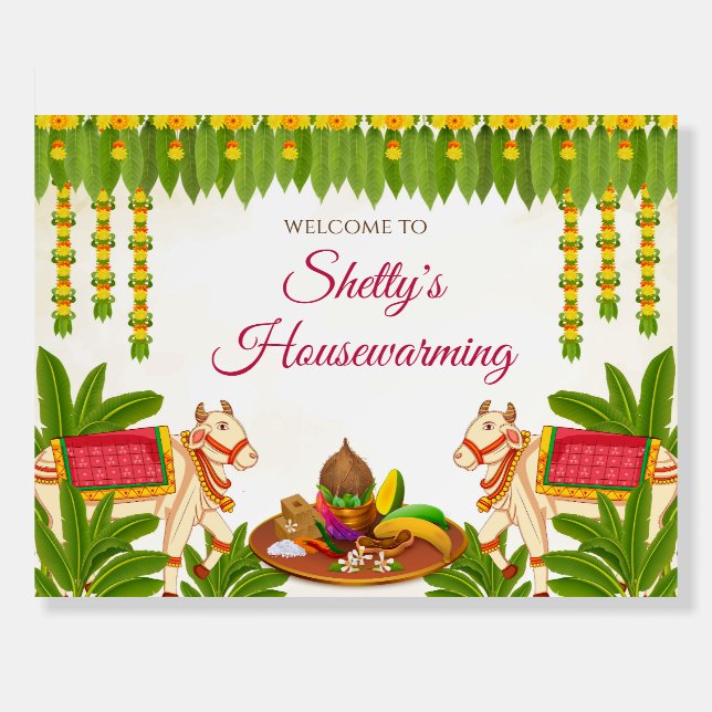 Gruha Pravesam sign as Griha Pravesh sign (Front)