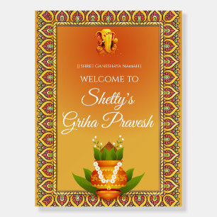 Gruhapravesam signs & Housewarming welcome signs