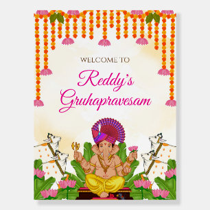 Gruhapravesam Welcome signs Indian Housewarming