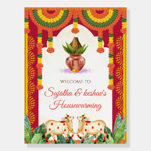 Gruhapravesham sign & Grihapravesh welcome sign