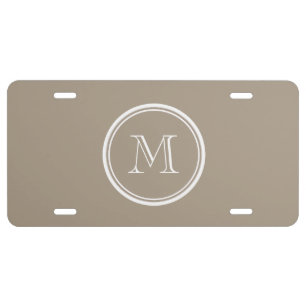 Grullo High End Colored License Plate