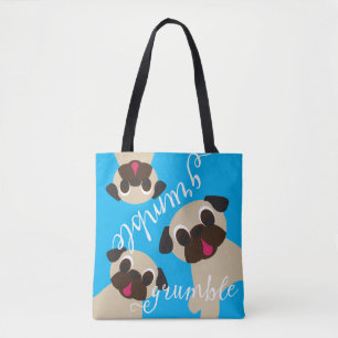 Grumble Grumble Fawn Pugs Tote Bag