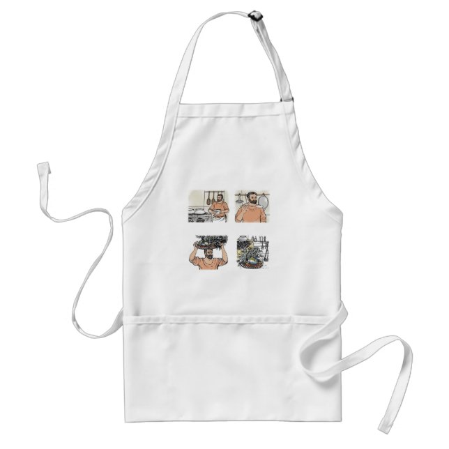 Grumio est coquus adult apron (Front)