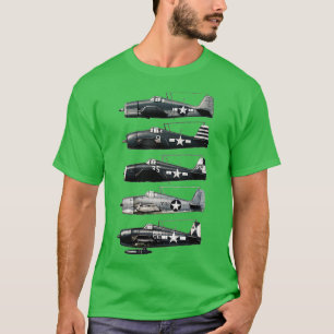 Grumman F6F Hellcat WW2 Fighter aircraft T-Shirt