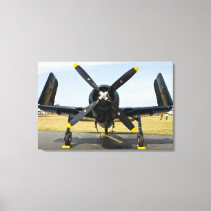Grumman F8F Bearcat Navy Carrier Fighter on the Canvas Print