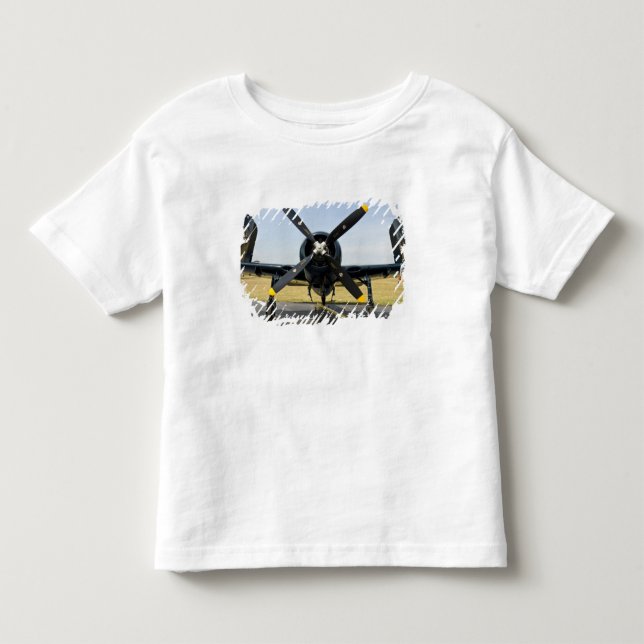 Grumman F8F Bearcat Navy Carrier Fighter on the Toddler T-shirt (Front)