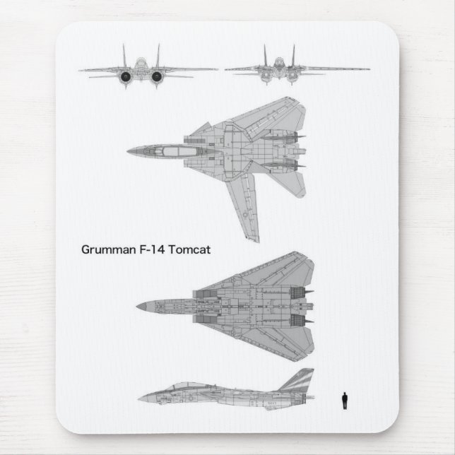 Grumman F-14 Tomcat マウスパッド Mouse Pad (Front)