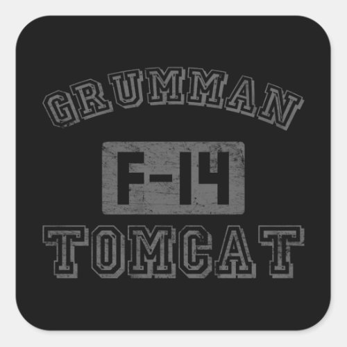 Grumman F_14 Tomcat Square Sticker