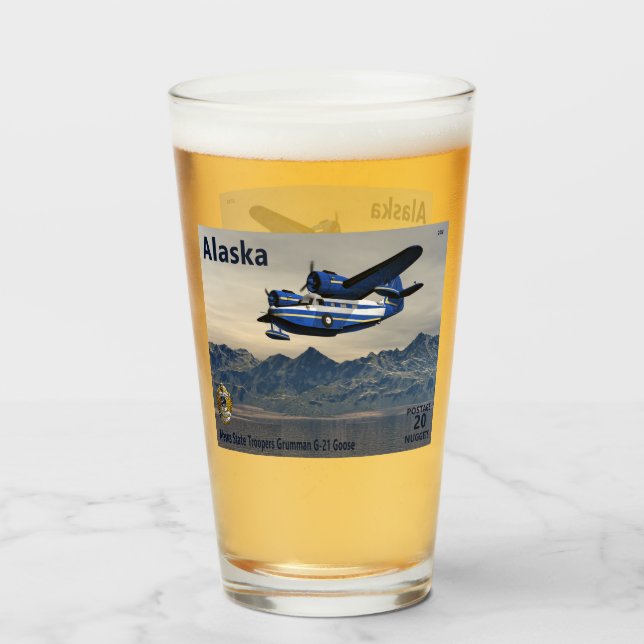 Grumman G-21 Goose Alaska Postage Glass (Front Filled)