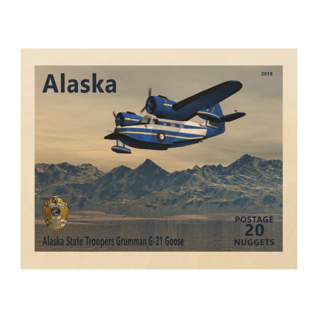 Grumman G-21 Goose Wood Wall Art (Front)