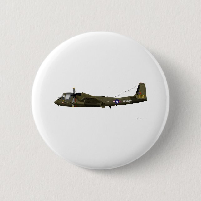 Grumman OV-1 Mohawk Pinback Button (Front)