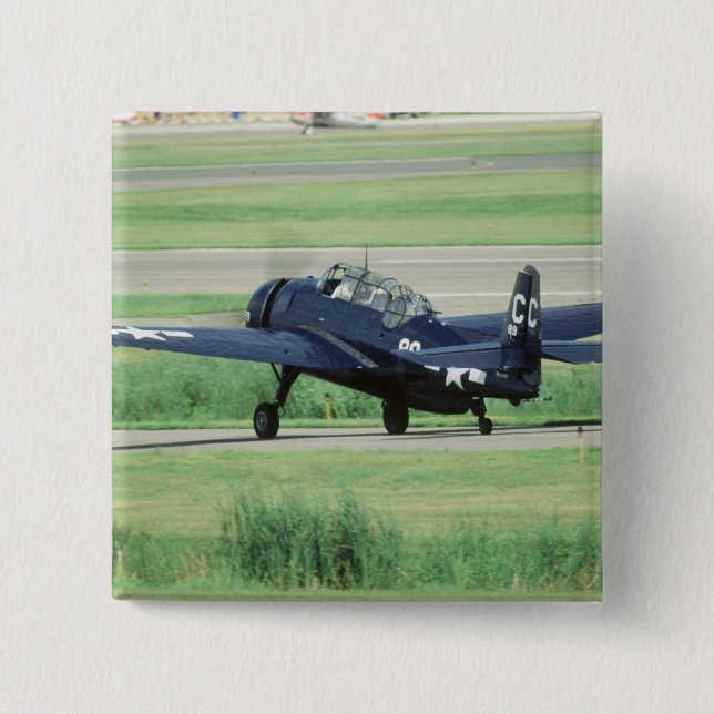 Grumman TBF/TBM Avenger Navy Carrier torpedo Button (Front)