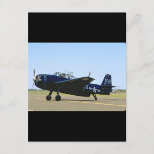 Grumman TBM Avenger, Left Front_WWII Planes Postcard