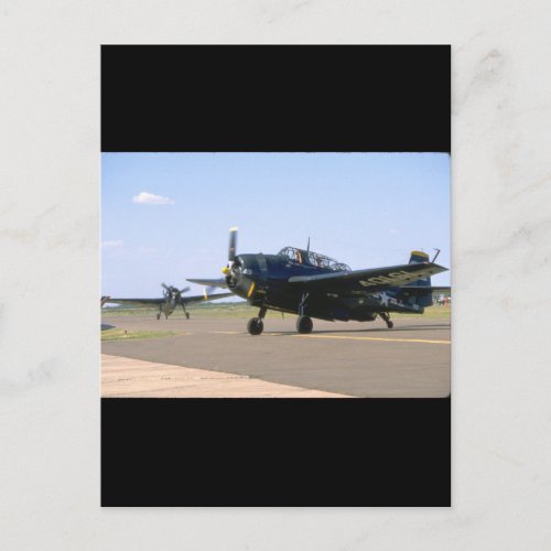 Grumman TBM Avenger plane_WWII Planes Postcard