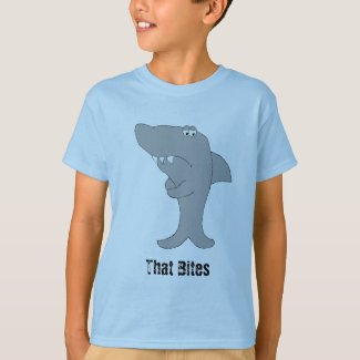 Grump Cartoon Shark T-Shirt