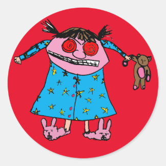 Grump Girl Sticker