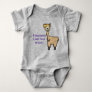 Grump Llama Baby Bodysuit