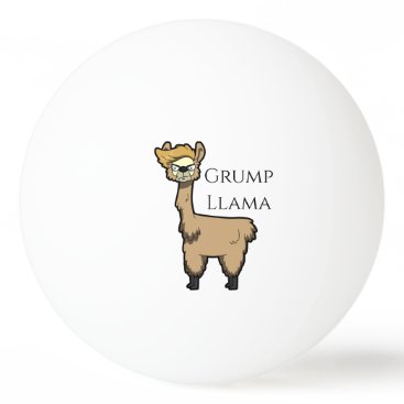 Grump Llama Ping-Pong Ball