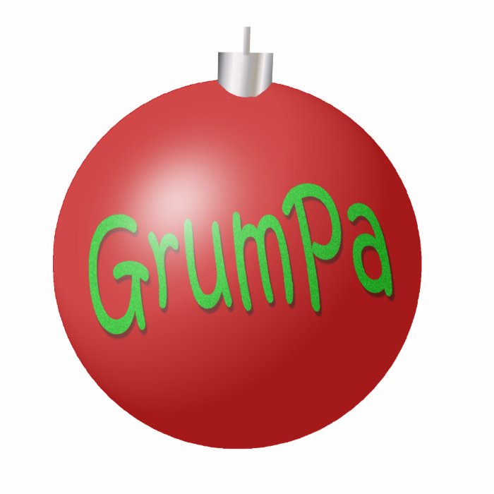 Grumpa Christmas Ornament Cut Outs
