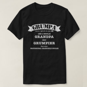 Grumpa Definition Funny Grandpa Father's Day T-Shirt