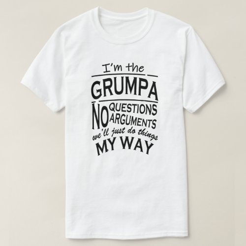 Grumpa Fathers Day T_Shirt