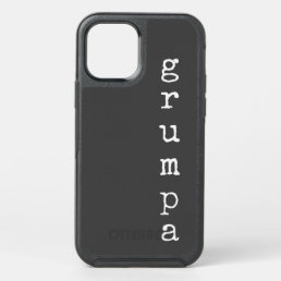 Grumpa | Funny Grumpy Grandpa in Black and White OtterBox Symmetry iPhone 12 Case