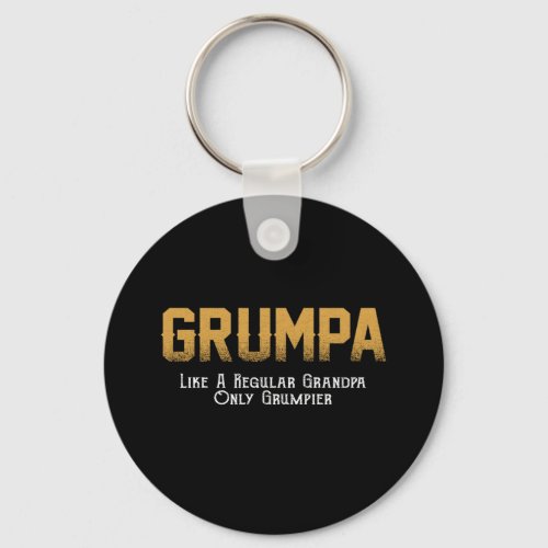 Grumpa Lover Grumpa Like A Regular Grandpa Keychain