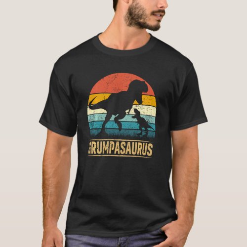 Grumpa Saurus Rex Dinosaur Grumpasaurus Funny Fath T_Shirt