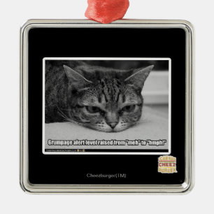 Grumpage Alert Metal Ornament