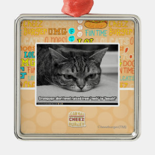 Grumpage Alert Metal Ornament