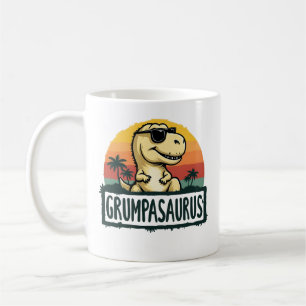Grumpasaurus Dinosaur Grandpa Saurus Father's Day Coffee Mug