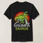 Grumpasaurus Dinosaur Grandpa Saurus Father's Day T-Shirt<br><div class="desc">Get this funny saying outfit for your special proud grandpa from granddaughter, grandson, grandchildren, on father's day or christmas, grandparents day, or any other Occasion. show how much grandad is loved and appreciated. A retro and vintage design to show your granddad that he's the coolest and world's best grandfather in...</div>