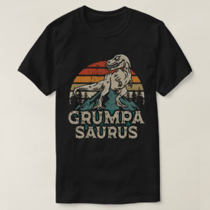 Grumpasaurus Dinosaur Grandpa Saurus Father's Day T-Shirt
