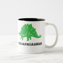 Grumpasaurus STEGOSAURUS dinosaur grandad, mug cup