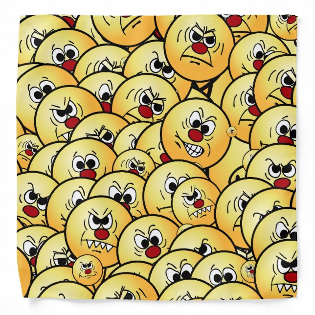 Grumpeys Angry Faces Set Bandana (Front)