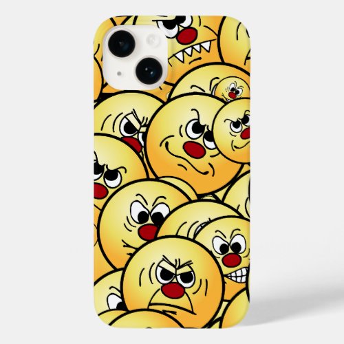 Grumpeys Angry Faces Set Case_Mate iPhone 14 Case