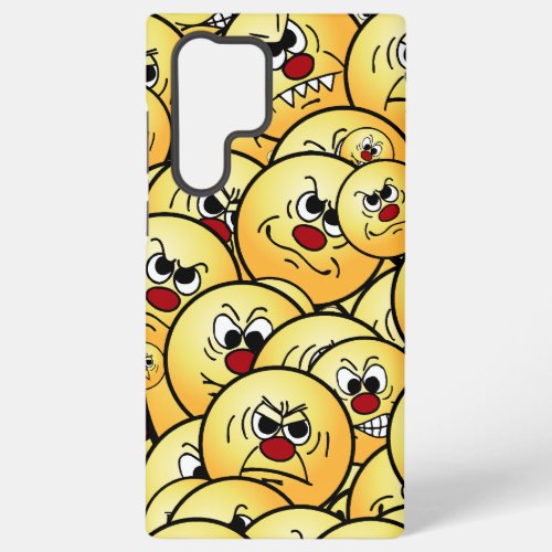 Grumpeys Angry Faces Set Samsung Galaxy S22 Ultra Case