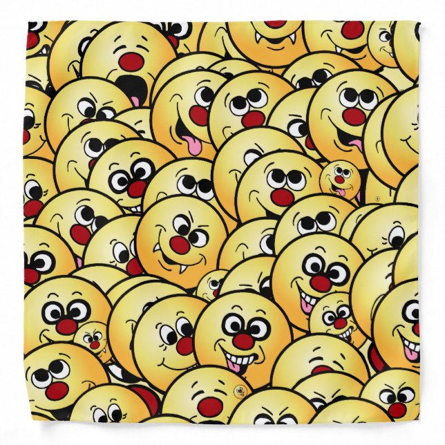 Grumpeys Funny Faces Set Bandana (Front)