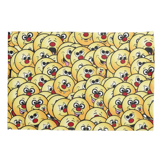 Grumpeys Funny Faces Set Pillowcase (Back)