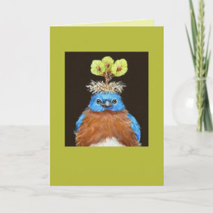 Grumpus the bluebird card