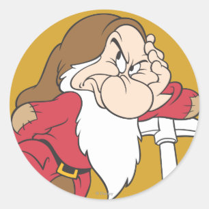 Grumpy 12 classic round sticker