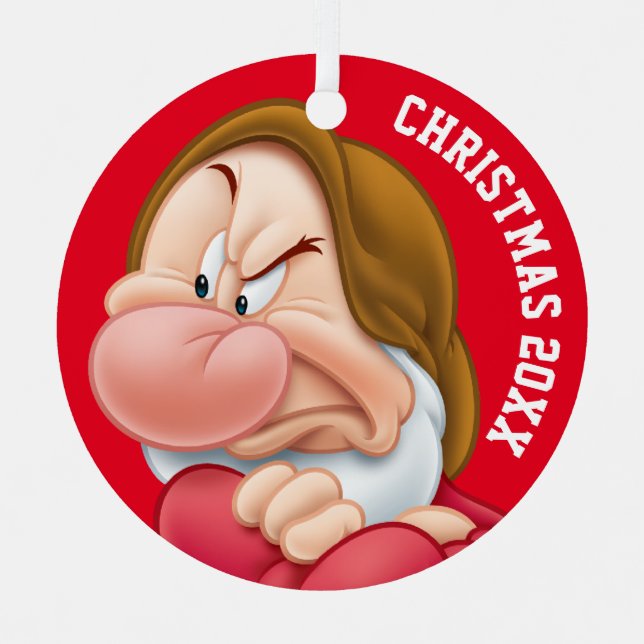 Grumpy 3 metal ornament (Front)
