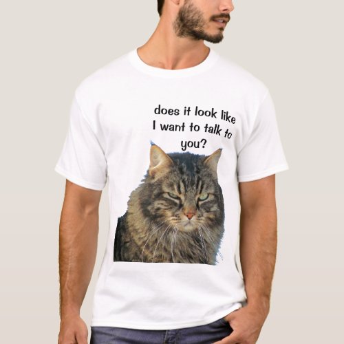 Grumpy Angel does not want to talk T_Shirt