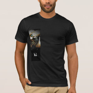 Grumpy Angel says "hi" sideways T-Shirt