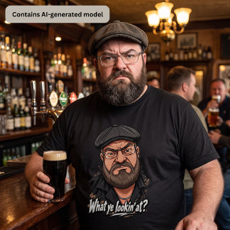 Grumpy Attitude – What Ye Lookin’ At? T-Shirt