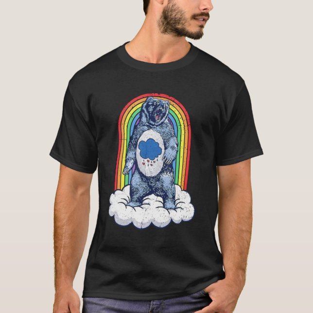 Grumpy Bear Rainbow T-Shirt (Front)