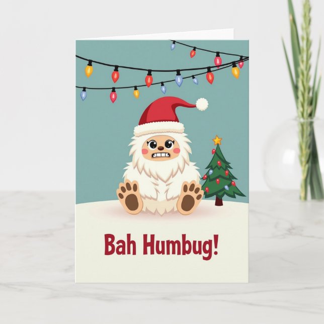 Grumpy Beast Christmas Card (Front)